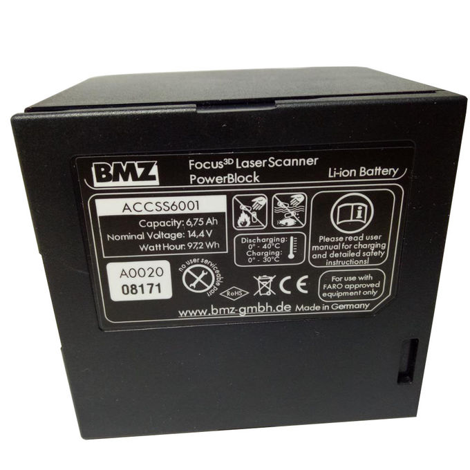 Batterij het Onderzoeken Materiaaltoebehoren voor Faro-Scanner van de Nadruk 3d Laser 14.4v